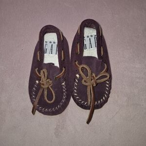 GAP Kids Moccasins in Rich Purple and Tan